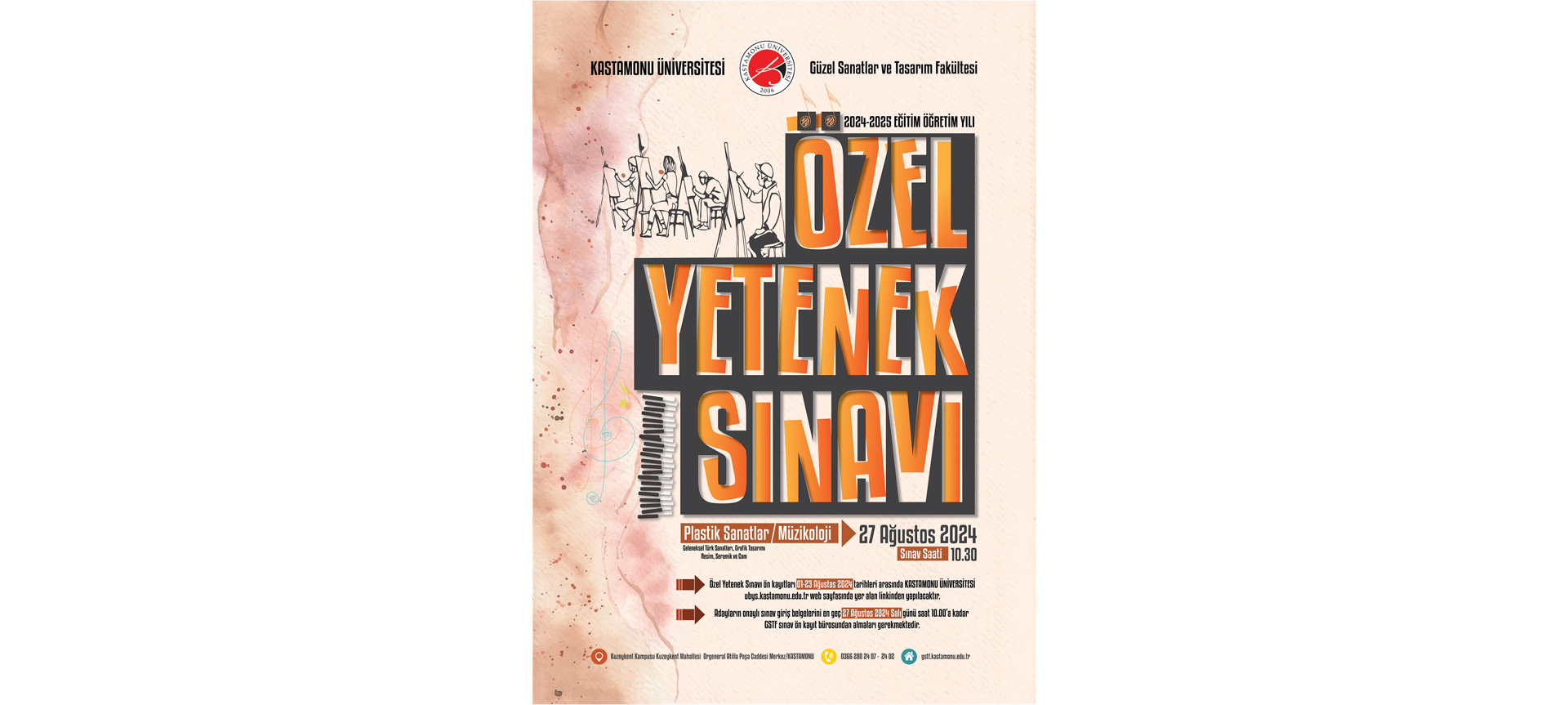 2024-2025 Eğitim-Öğretim Yılı Özel Yetenek Sınavı Afiş ve Kılavuzu
