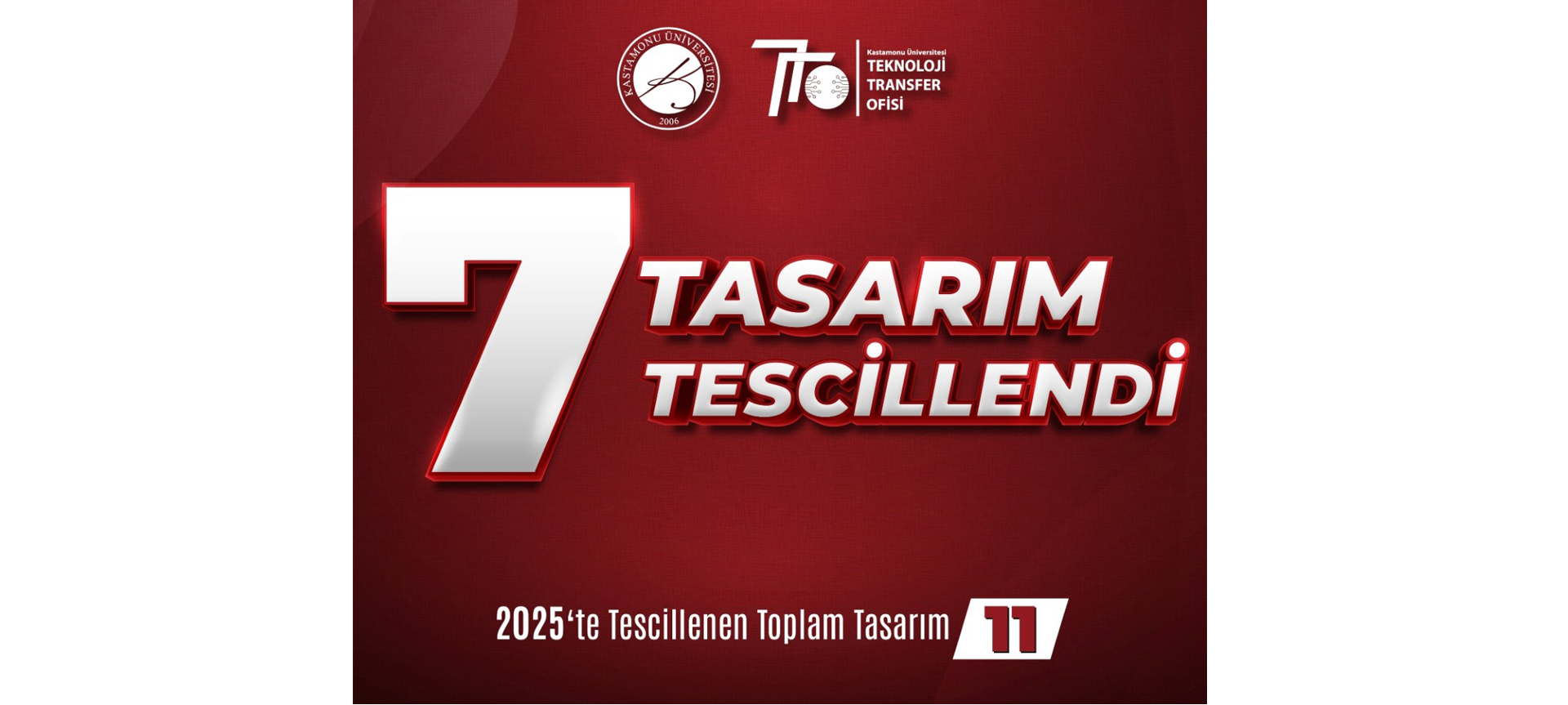 Kastamonu Üniversitesi’nin Tasarım Tescil Başarıları Artarak Devam Ediyor