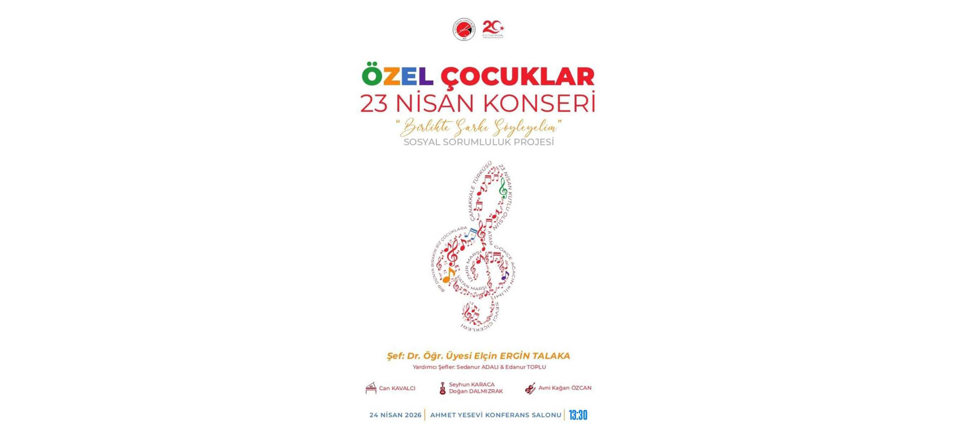 Müzikoloji Bölümü Başkanı Dr. Öğretim Üyesi Elçin Ergin Talaka Yürütücülüğünde Gerçekleştirilen Sosyal Sorumluluk Projesi Konser ile Tamamlandı