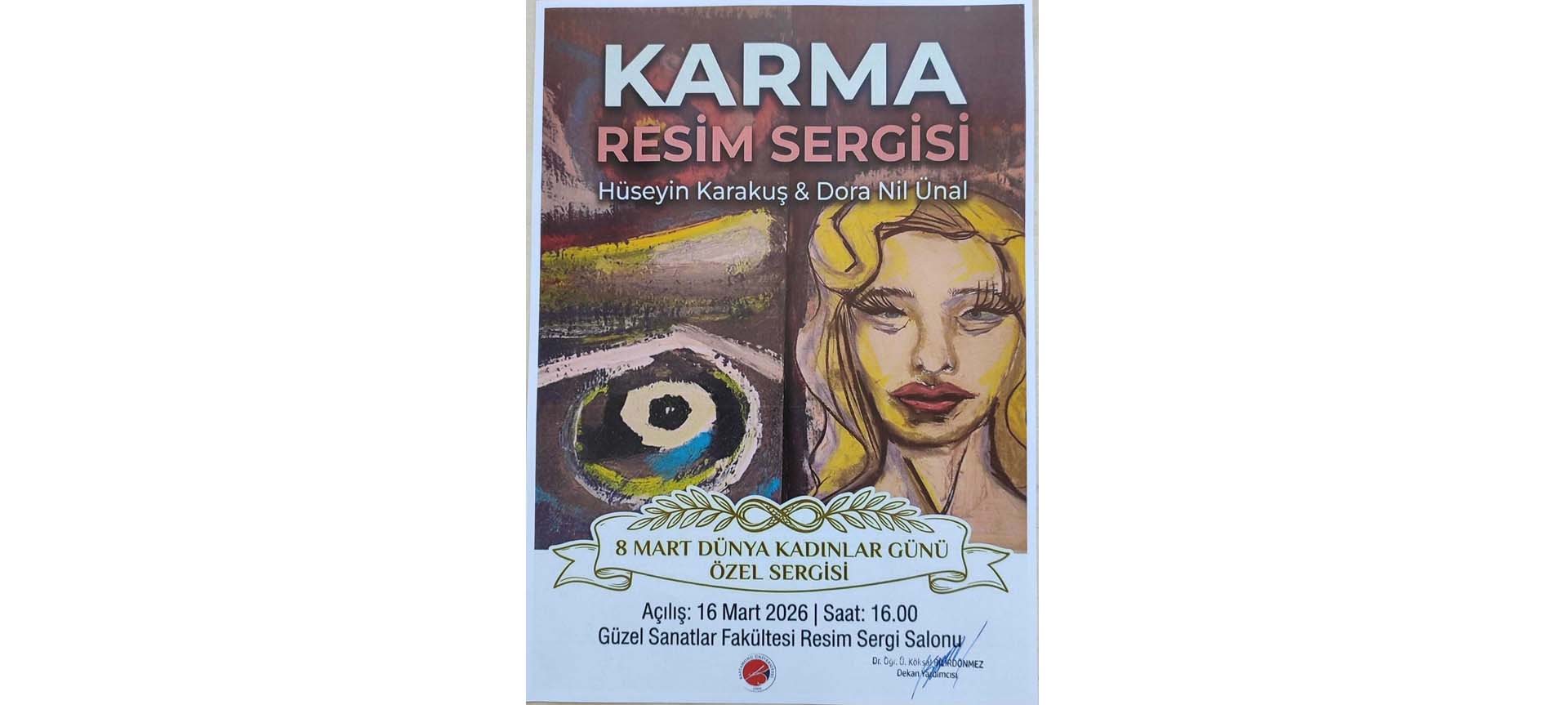 Fakültemiz Resim Bölümü Öğrencilerinden 8 Mart Dünya Kadınlar Günü Karma Resim Sergisi